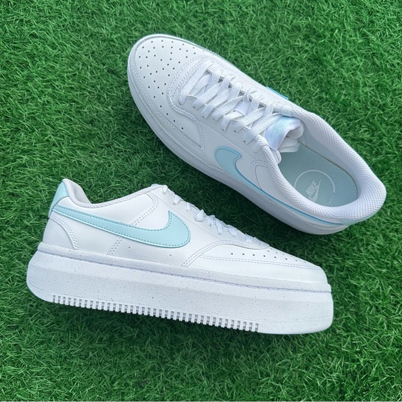 Nike Court Vision Alta White / Glacier Blue - Picture 9 of 14